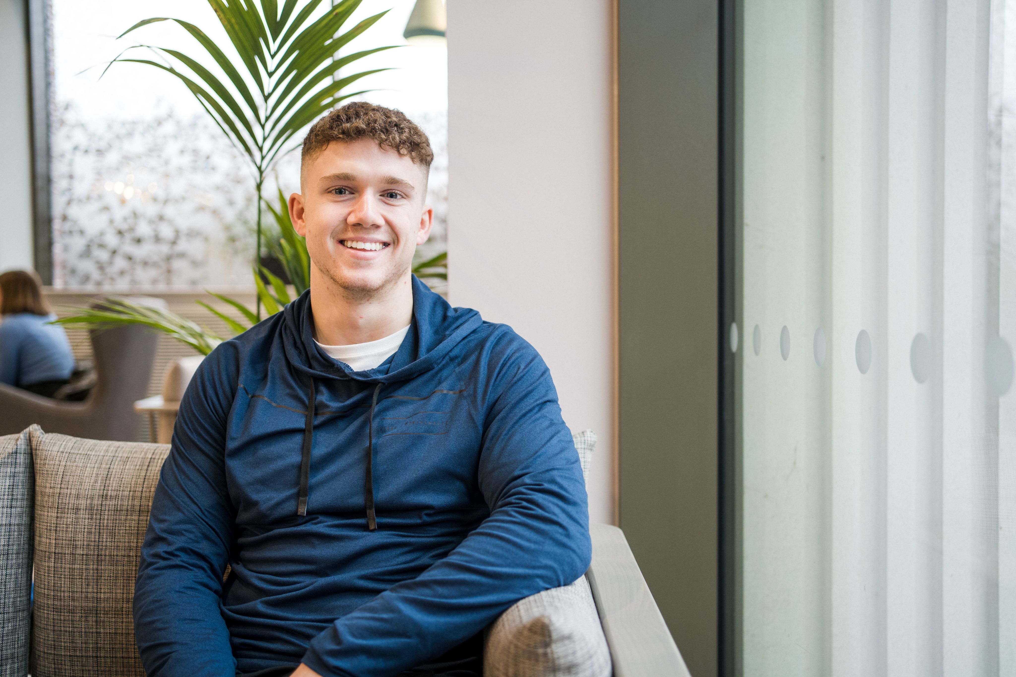 Female students collaborating on a project