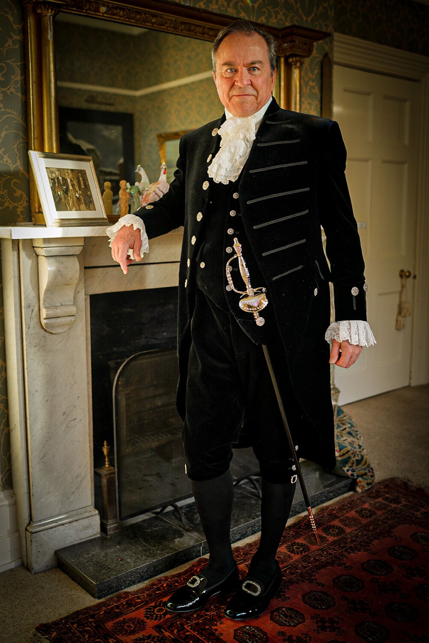 Michael Copestake in ceremonial dress
