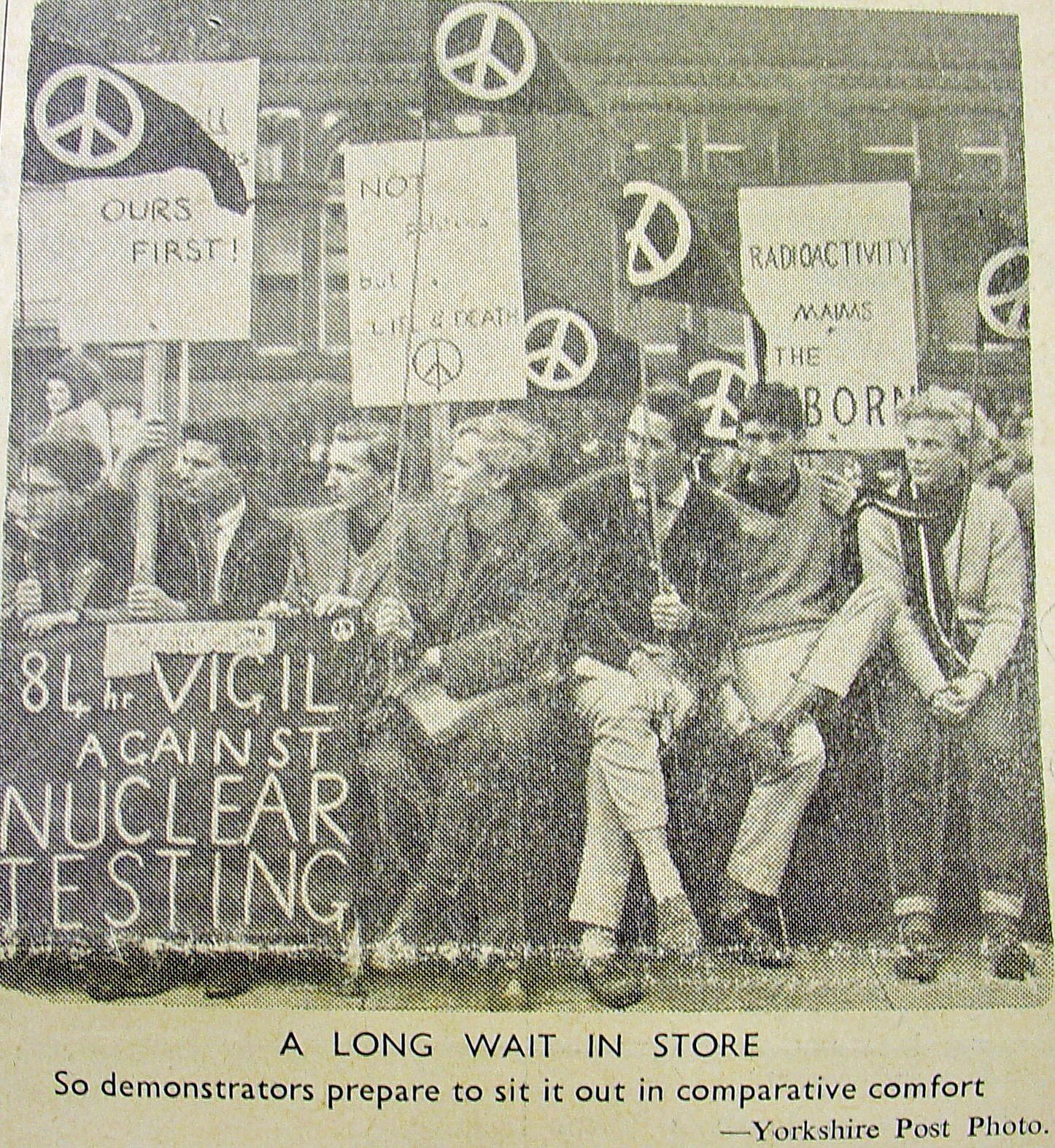 Anti- Nuclear War Protest 1961