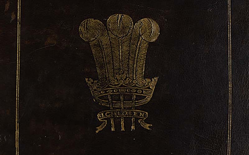 gold embossed royal logo