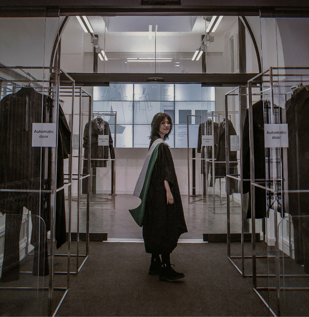 Image of a framed photo of a graduating student