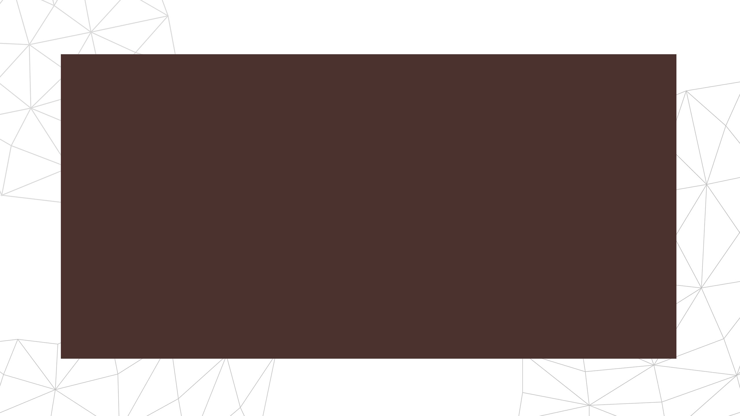 Decorative triangular shapes surrounding a brown square
