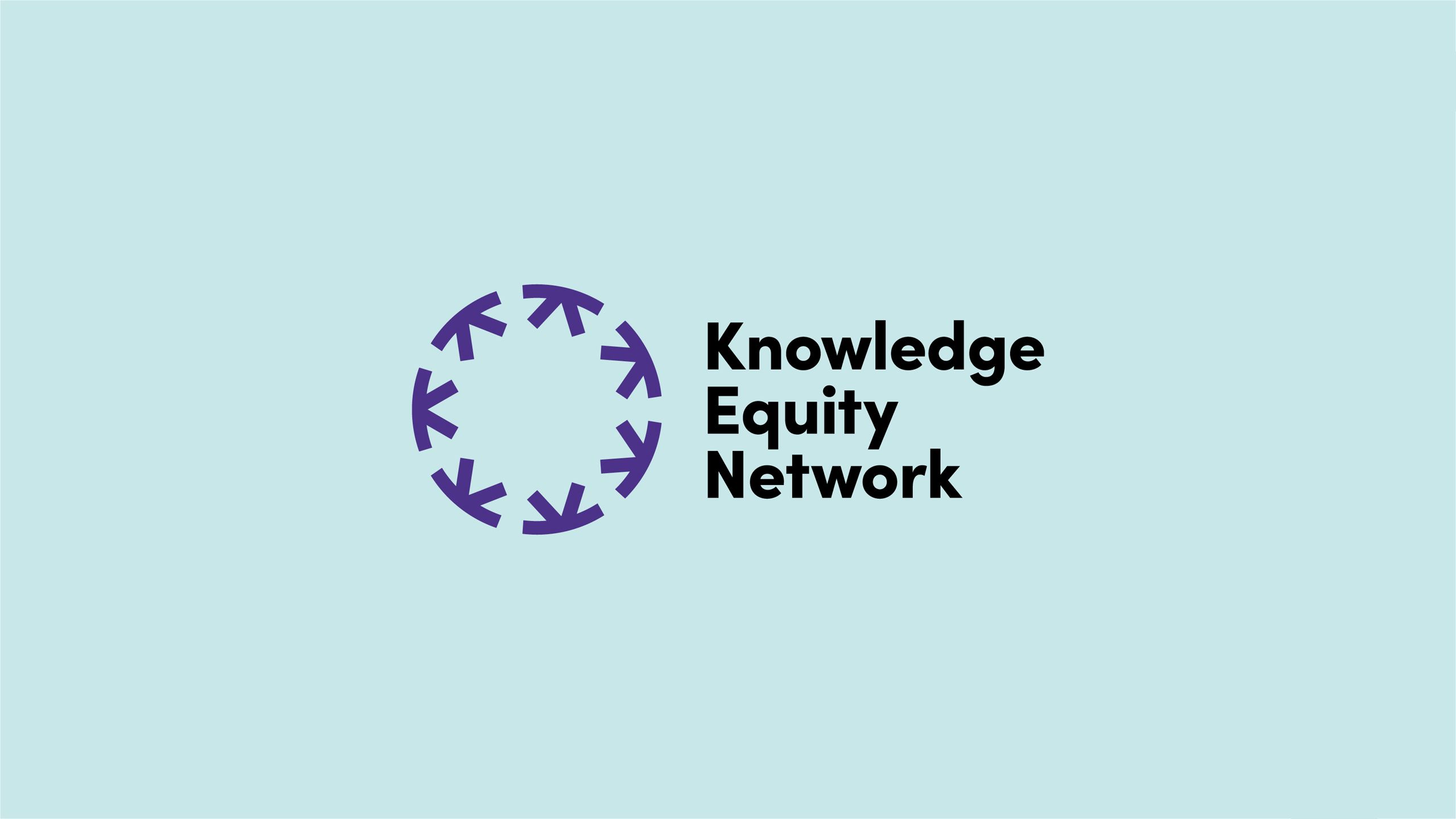 A banner that reads 'Knowledge Equity Network'
