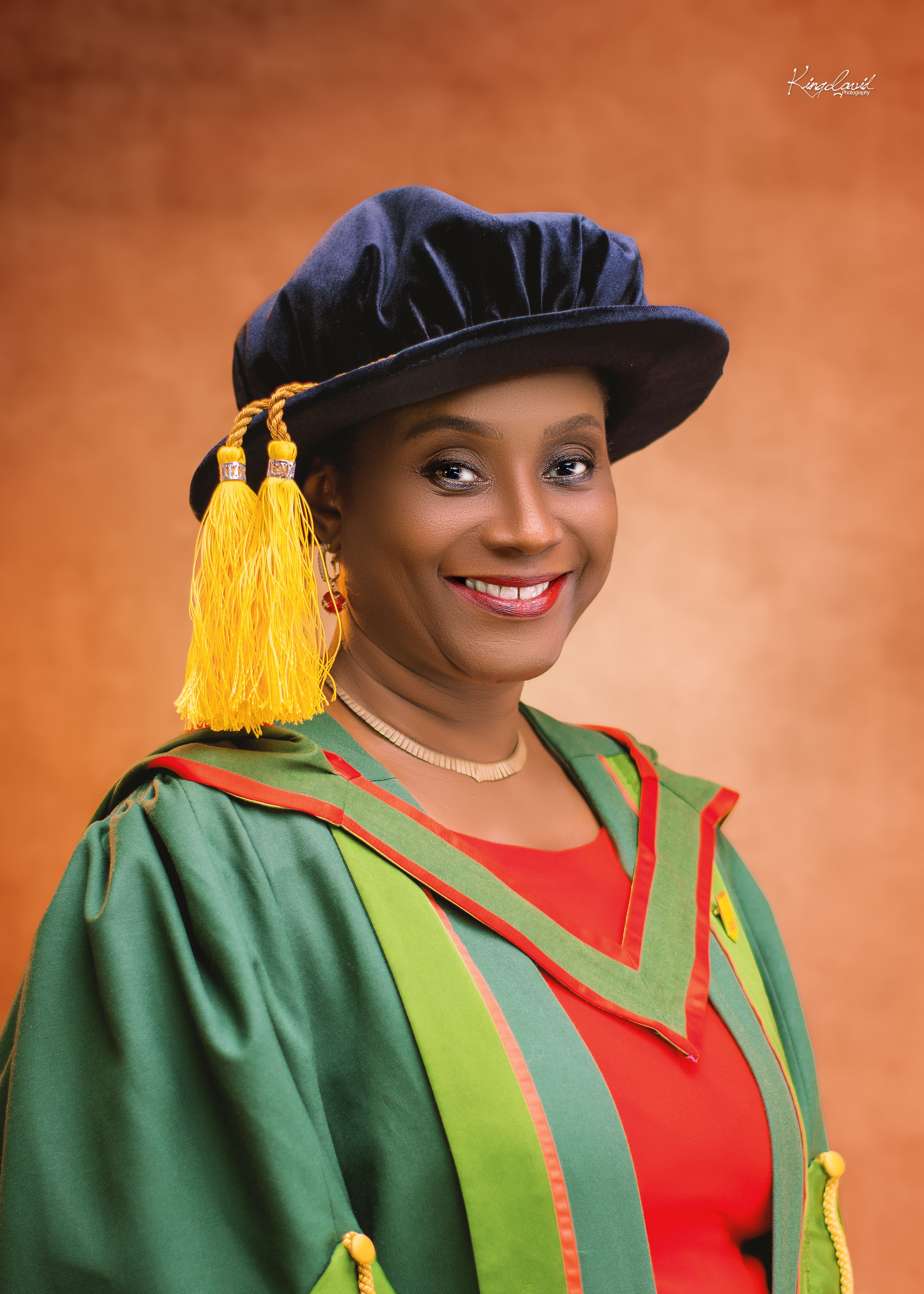 woman in academic robes