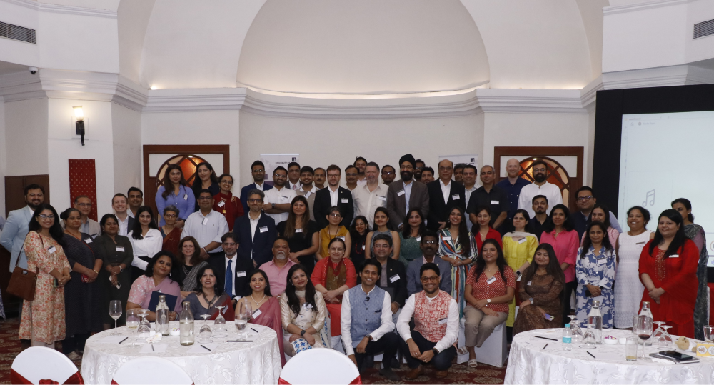 Group photo at an event