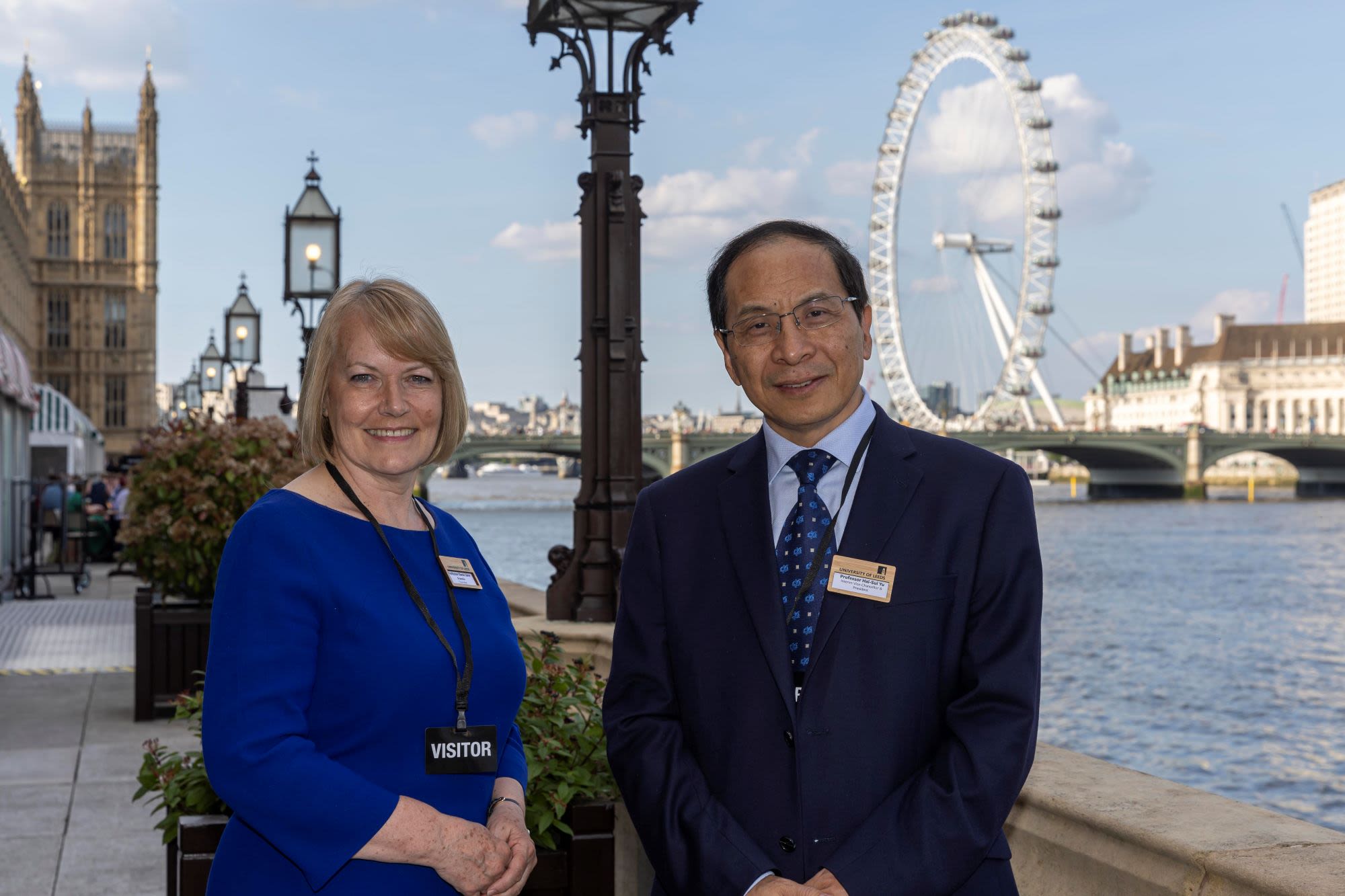 The Chancellor and Vice-Chancellor of University of Leeds, at House of Lords terrace