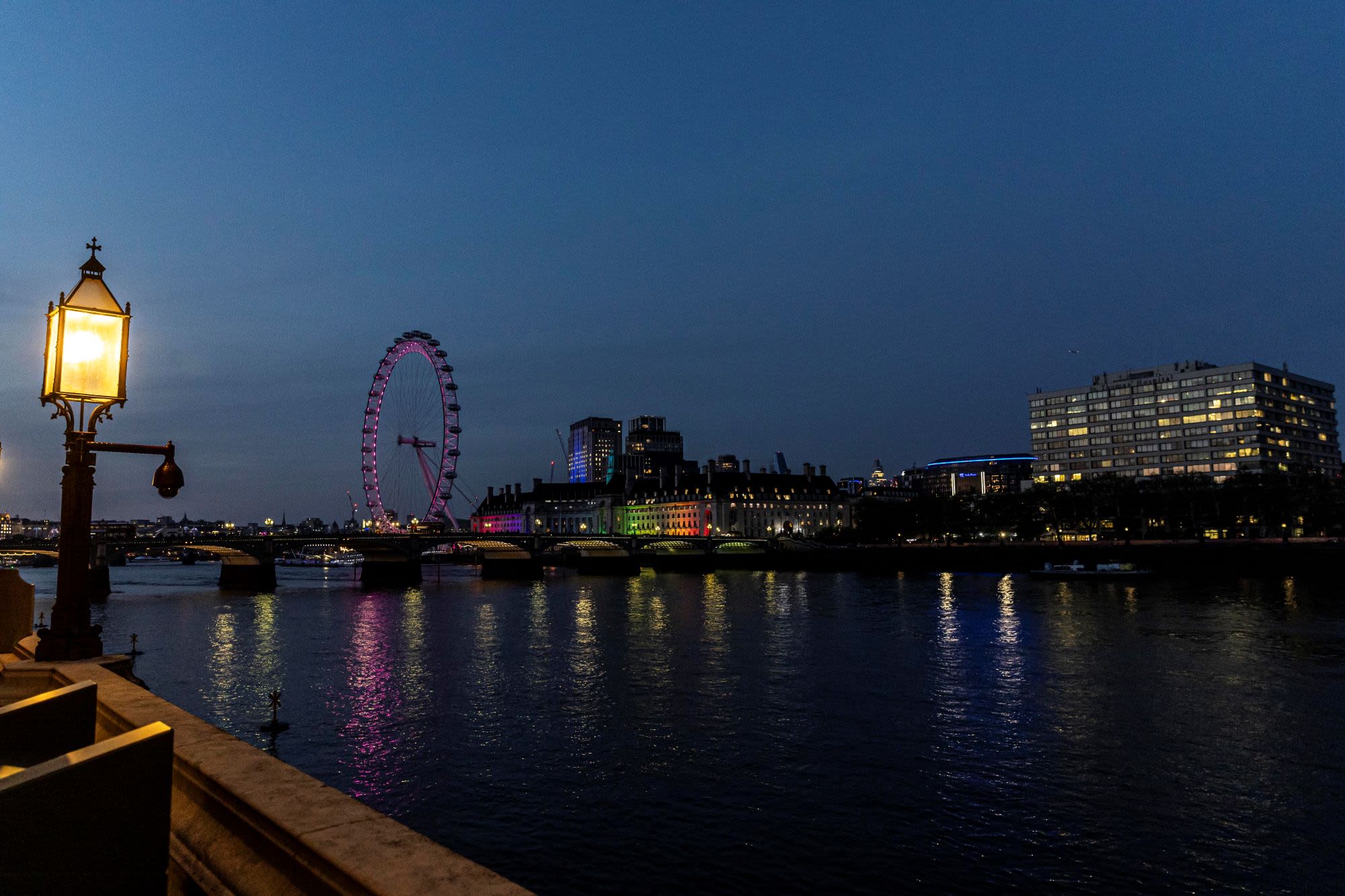 London view in the evening