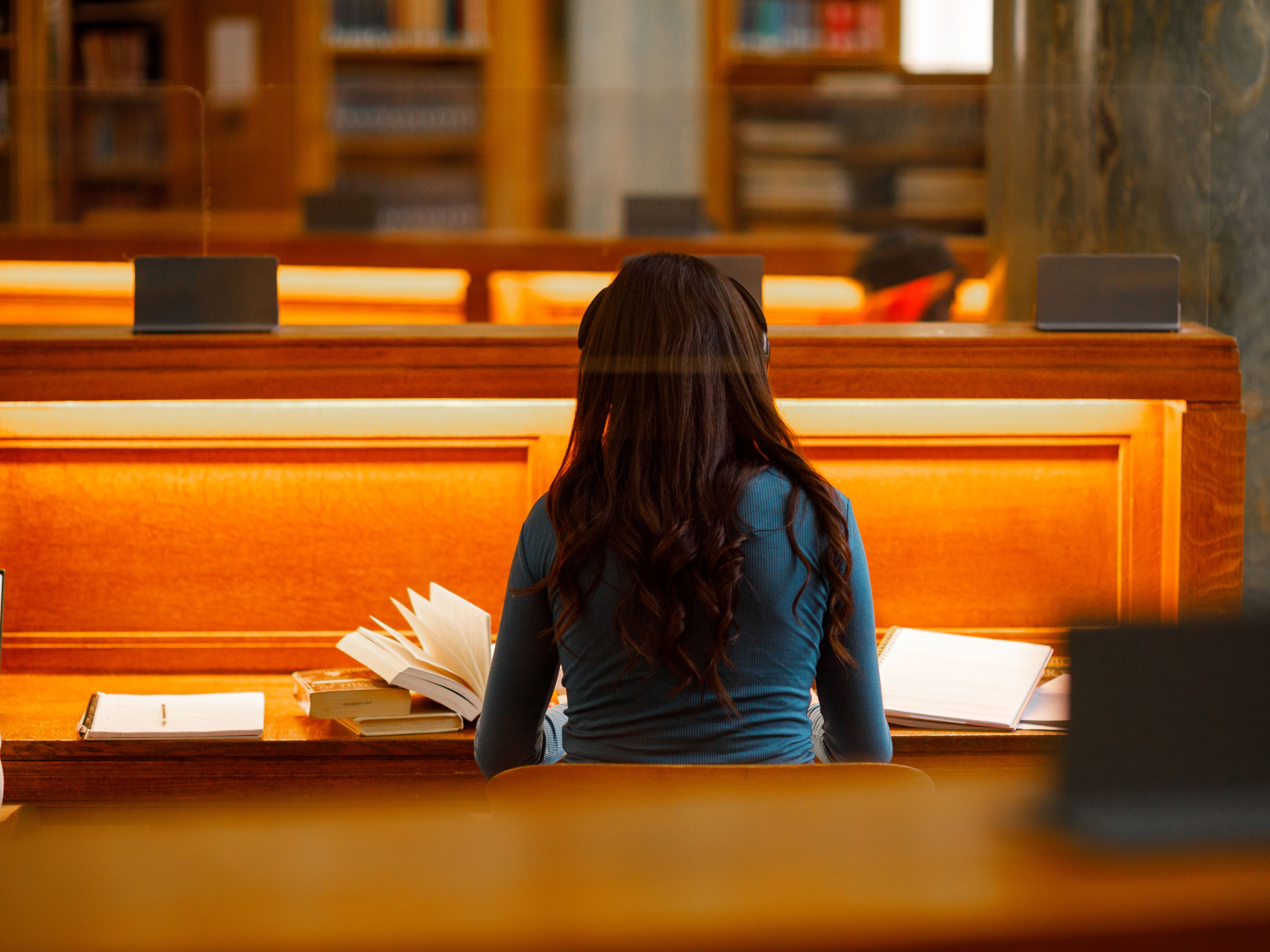 Student in Brotherton Library