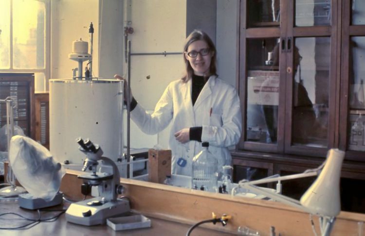 Jennifer Rowles Smith at work in the Agriculture Building - University Road, Leeds 