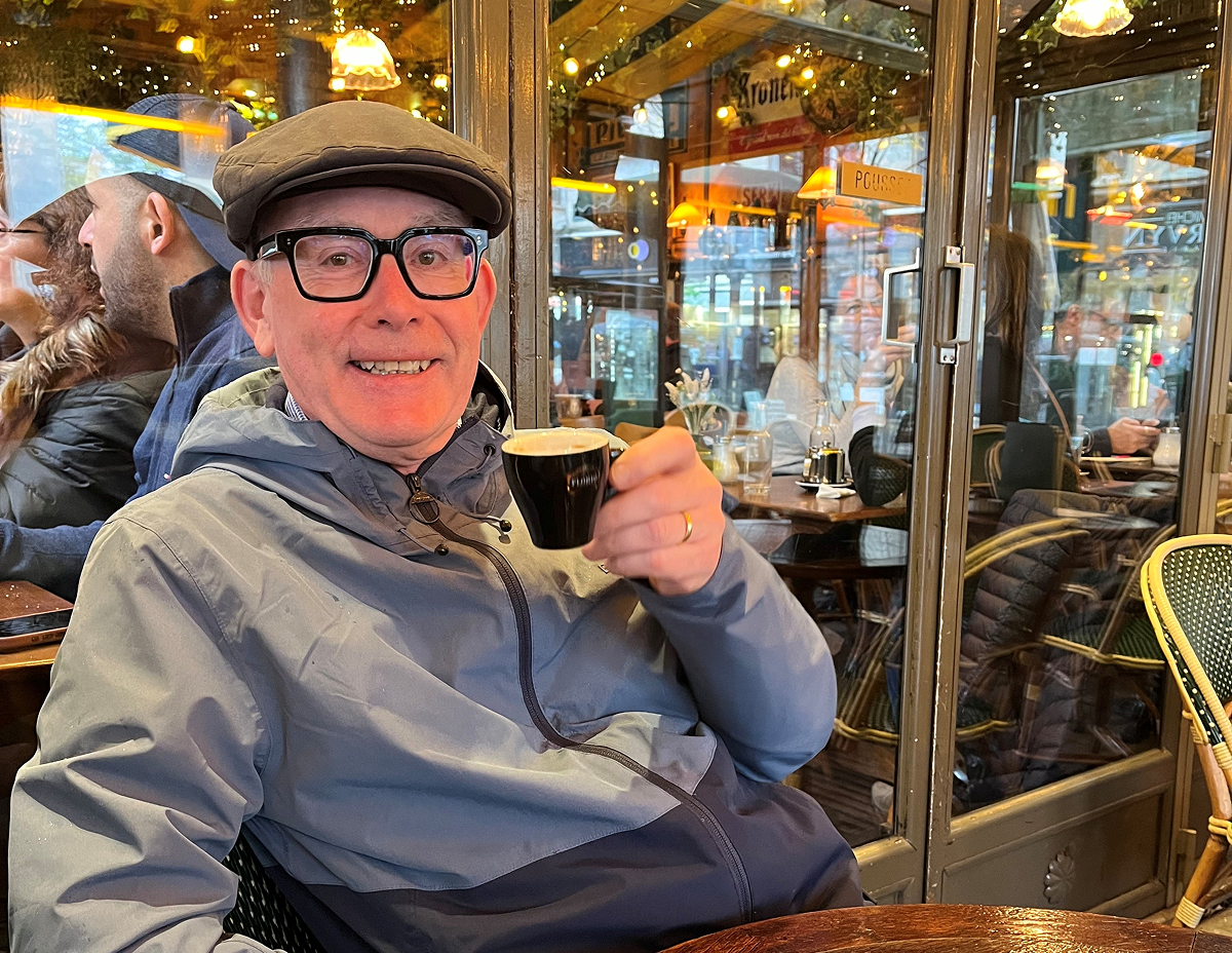 Profile image of Steven Ledger drinking a coffee