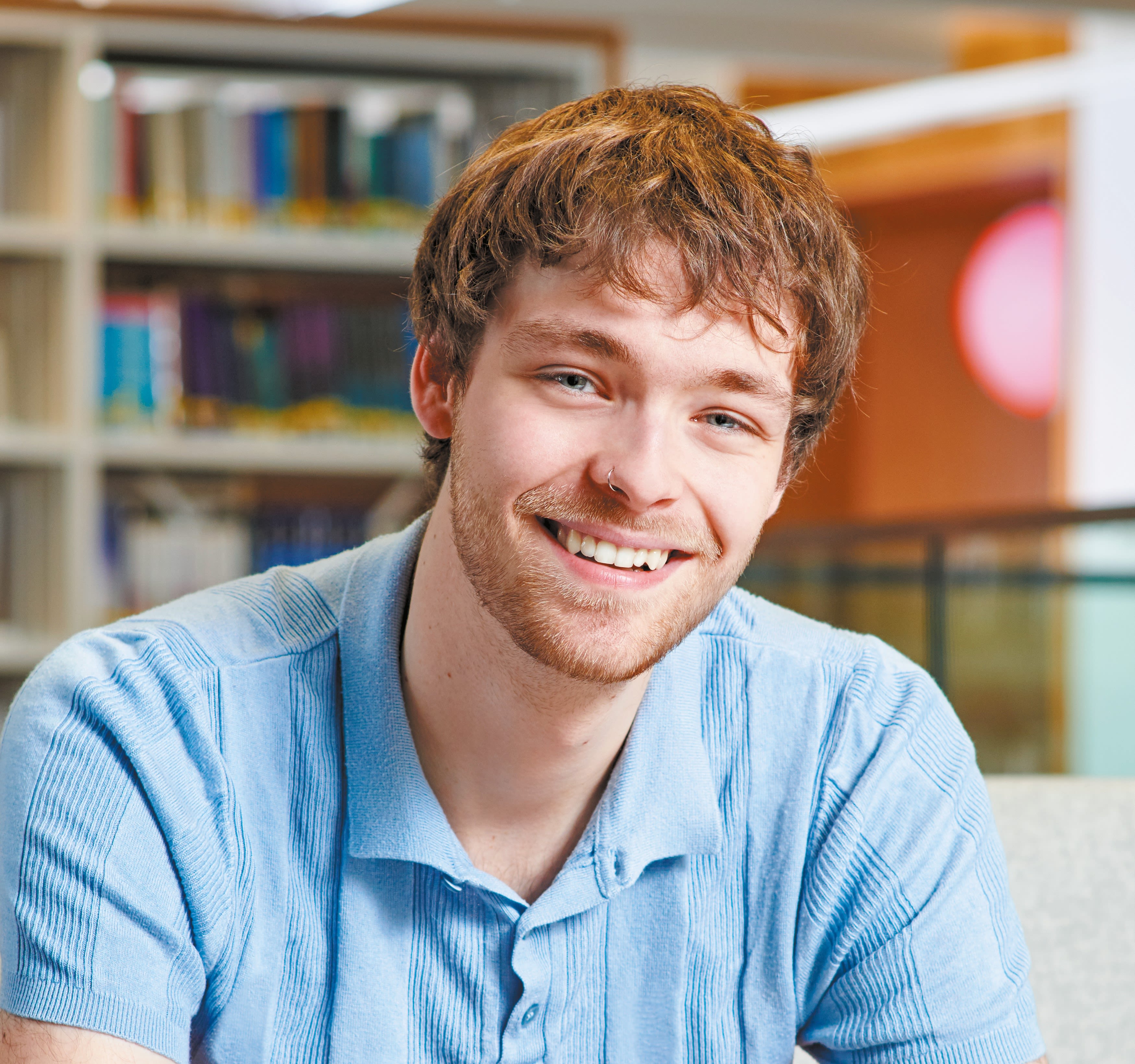 Female students collaborating on a project