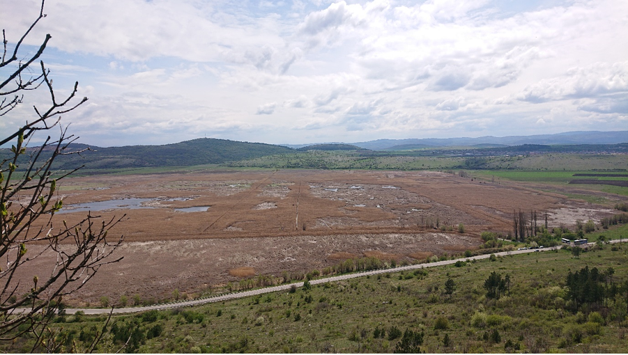 wide landscape photograph showing Dragoman marsh land