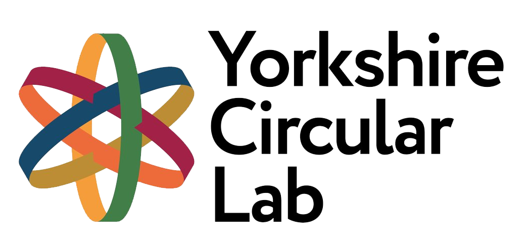 Logo of Yorkshire Circular Lab, detailing interlocking bands forming a sphere.