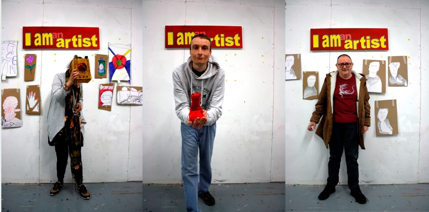 Dominique Ghataora, Stephen Harvey, Andrew Wonnacott. I Am An Artist, Tetley (2018). Image courtesy of Pyramid.
