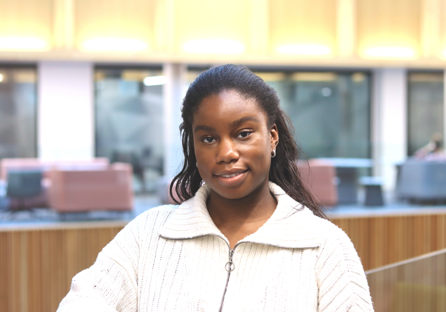 Image of a smiling student, Emma White